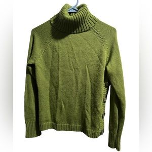 The Limited Olive Green Turtleneck Sweater